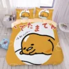 Cartoon Gudetama series cotton skin friendly four piece set children s cute cotton bed sheet quilt 10 - Gudetama Store