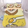 Cartoon Gudetama series cotton skin friendly four piece set children s cute cotton bed sheet quilt 15 - Gudetama Store