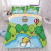 Cartoon Gudetama series cotton skin friendly four piece set children s cute cotton bed sheet quilt 16 - Gudetama Store