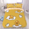 Cartoon Gudetama series cotton skin friendly four piece set children s cute cotton bed sheet quilt 18 - Gudetama Store