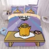 Cartoon Gudetama series cotton skin friendly four piece set children s cute cotton bed sheet quilt 19 - Gudetama Store