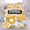 Cartoon Gudetama series cotton skin friendly four piece set children s cute cotton bed sheet quilt 2 - Gudetama Store