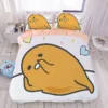 Cartoon Gudetama series cotton skin friendly four piece set children s cute cotton bed sheet quilt 4 - Gudetama Store