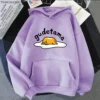 Cute Gudetama Hoodie Women Harajuku Aesthetic Graphic Funny Kawaii Hoodies Unisex Anime Cartoon Casual Hooded Sweatshirts 3 - Gudetama Store