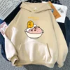 Cute Kawaii Gudetama Hoodie Women Harajuku Aesthetic Graphic Funny Hoodies Unisex Funny Cartoon Pullovers Sweatshirts Korea 1 - Gudetama Store