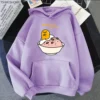 Cute Kawaii Gudetama Hoodie Women Harajuku Aesthetic Graphic Funny Hoodies Unisex Funny Cartoon Pullovers Sweatshirts Korea - Gudetama Store