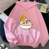 Cute Kawaii Gudetama Hoodie Women Harajuku Aesthetic Graphic Funny Hoodies Unisex Funny Cartoon Pullovers Sweatshirts Korea 2 - Gudetama Store