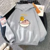 Cute Kawaii Gudetama Hoodie Women Harajuku Aesthetic Graphic Funny Hoodies Unisex Funny Cartoon Pullovers Sweatshirts Korea 4 - Gudetama Store