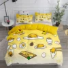 Gudetama Eggs Duvet Cover Set King Queen Double Full Twin Single Size Bed Linen Set - Gudetama Store