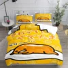 Gudetama Eggs Duvet Cover Set King Queen Double Full Twin Single Size Bed Linen Set 3 - Gudetama Store