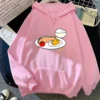 Gudetama Hoodie Women Harajuku Aesthetic Graphic Funny Kawaii Hoodies Unisex Autumn Winter Cartoon Casual Pullovers Sweatshirts 2 - Gudetama Store