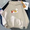 Gudetama Hoodie Women Harajuku Aesthetic Graphic Funny Kawaii Hoodies Unisex Autumn Winter Cartoon Casual Pullovers Sweatshirts 5 - Gudetama Store