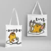 New Woman Handbag Sushi Gudetama Lazy Egg Kawaii Tote Bag Canvas Handbag Cute Shoulder School Fashion 1 - Gudetama Store