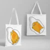 New Woman Handbag Sushi Gudetama Lazy Egg Kawaii Tote Bag Canvas Handbag Cute Shoulder School Fashion 2 - Gudetama Store