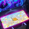 RGB Anime MousePad Gudetamas Lazy Egg Table Mat 80X30CM Desk Mat LED Lighting Laptop Kawaii Mousepad 17 - Gudetama Store