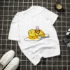 Tshirt femme 2019 New kawaii Humanize lazy egg Printed T shirt funny Harajuku Thin Section hipster 9 - Gudetama Store